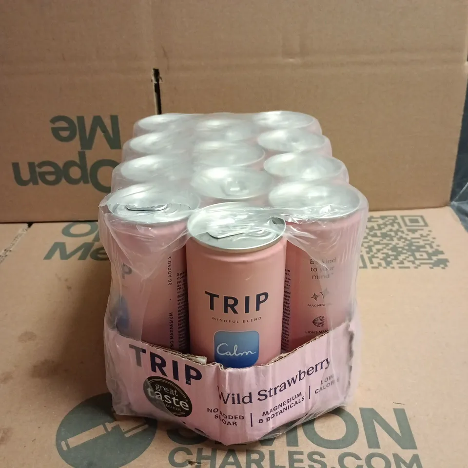TRIP MINDFUL BLEND CALM – WILD STRAWBERRY 250ML PER CAN