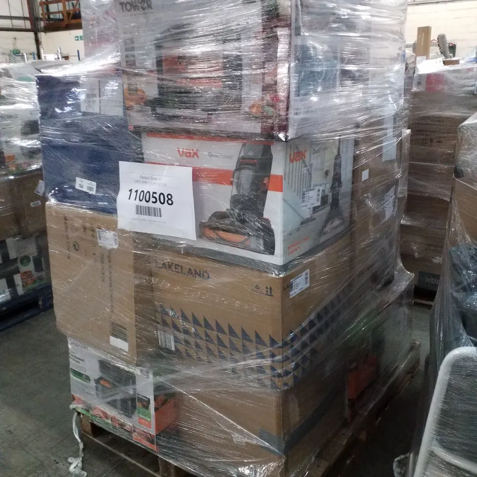 PALLET OF APPROXIMATELY 23 UNPROCESSED RAW RETURN HOUSEHOLD AND ELECTRICAL GOODS TO INCLUDE;