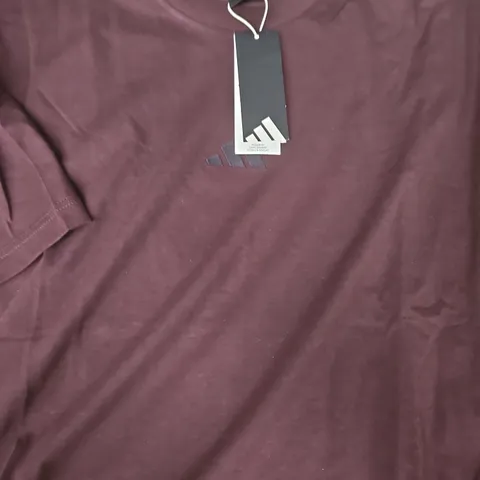 ADIDAS T-SHIRT IN BURGUNDY SIZE 2XL