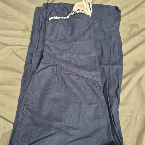HOLLISTER SLEEVELESS JUMPSUIT - NAVY - SIZE LARGE