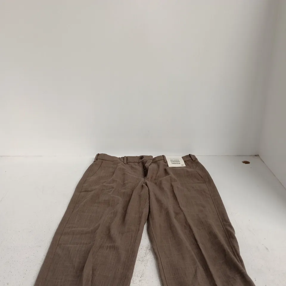 ABERCROMBIE & FITCH RELAXED STRAIGHT TROUSERS – UK 32X32 (US 32W/32L)