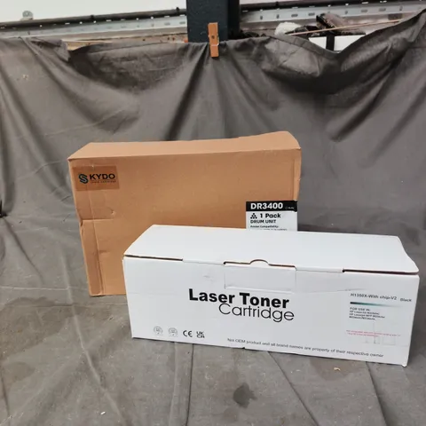 BOX OF APPROXIMATELY 10 ASSORTED PRINTER CARTRIDGE PRODUCTS