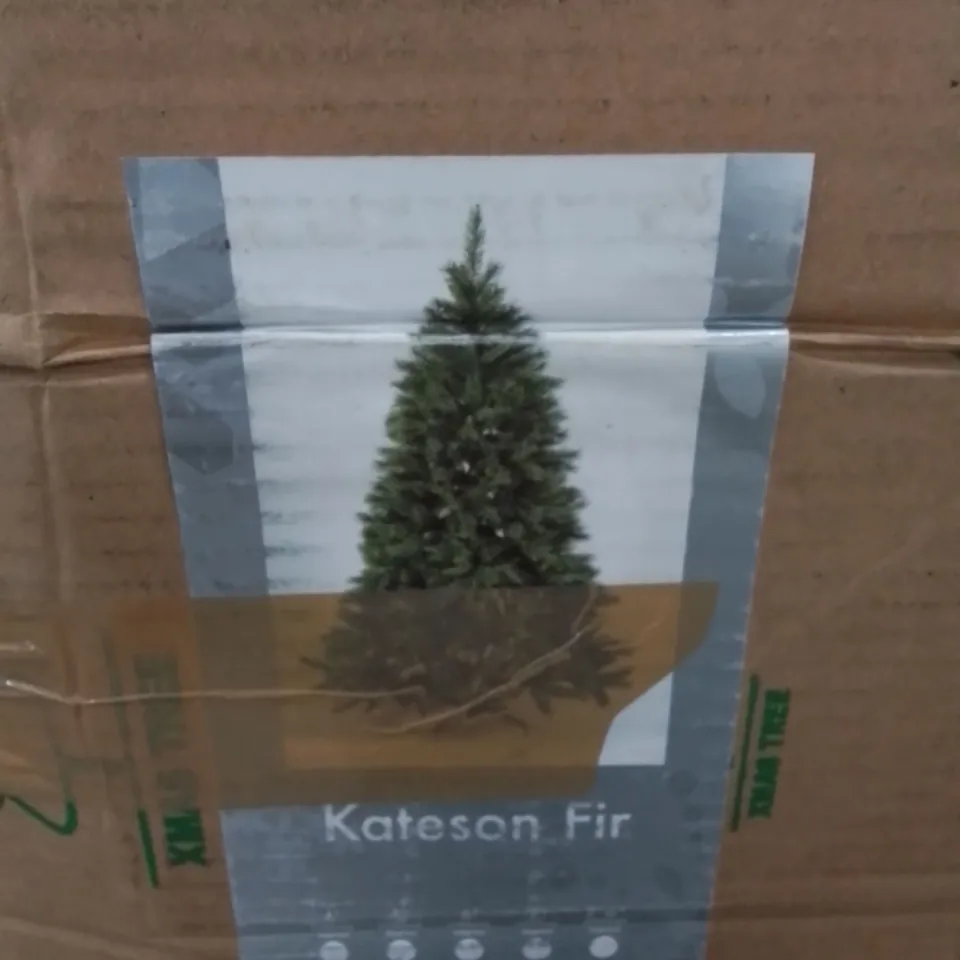 BOXED KATESON FIR 370CM FAUX CHRISTMAS TREE 