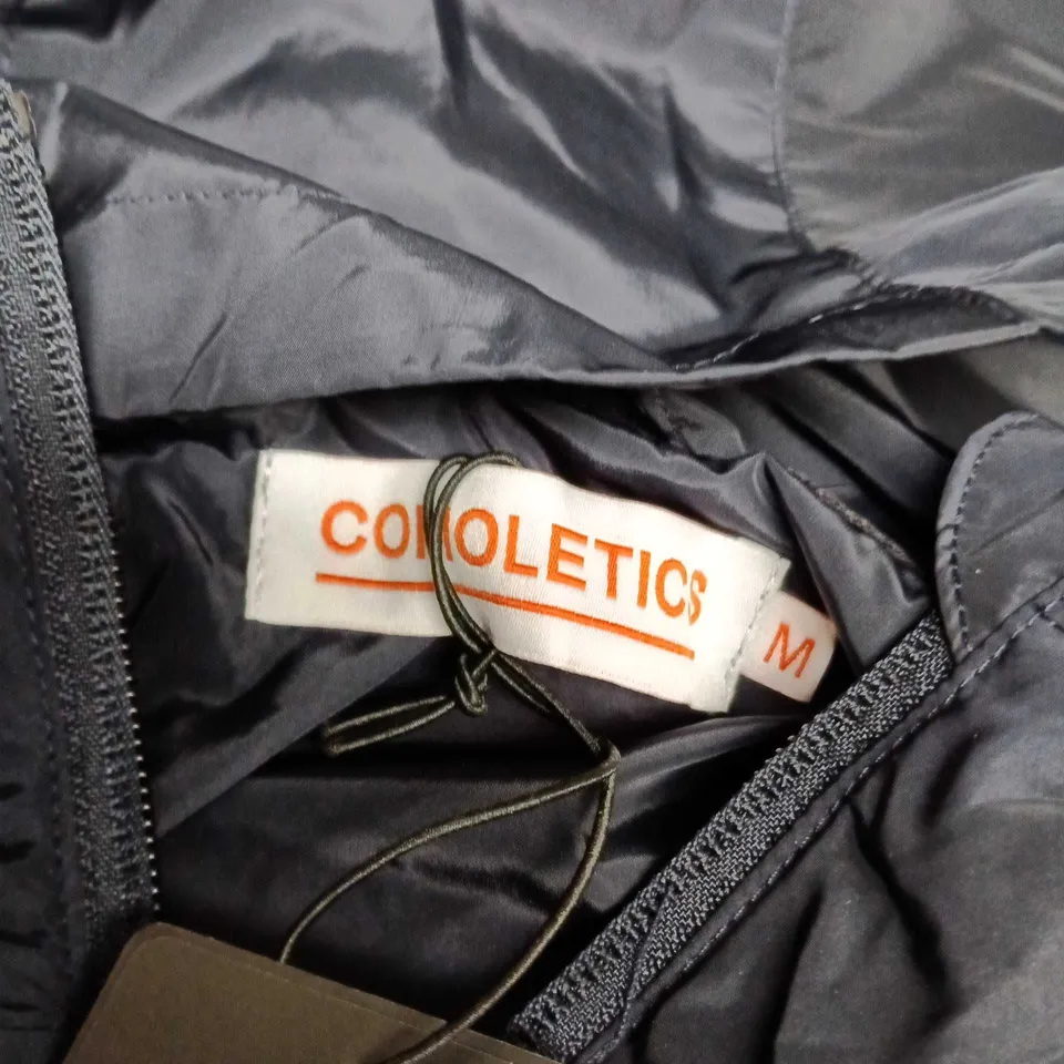 COLETICS HOODED NAVY PADDED JACKET – SIZE M