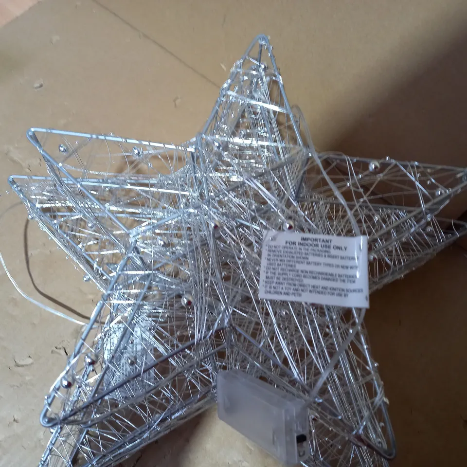 SET 2 LIGHT UP STAR ROOM DECORATIONS RRP £29.99