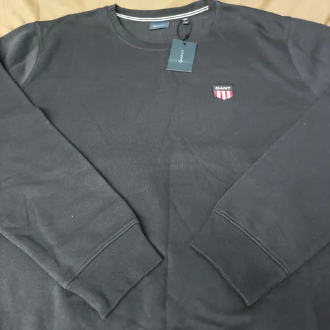 GANT SHEILD LOGO JUMPER - NAVY - 4XL