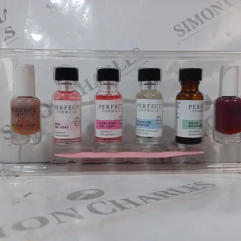 PERFECT FORMULA 7 PIECE COMPLETE GEL COAT NAILCARE COLLECTION