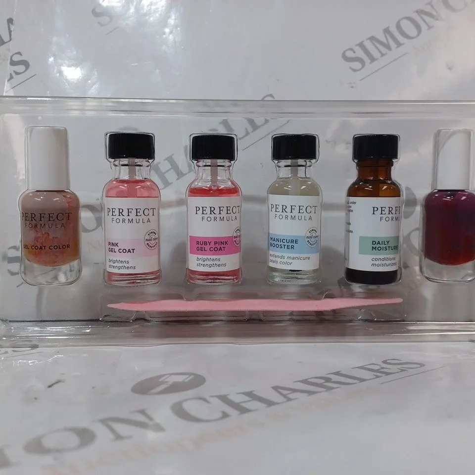 PERFECT FORMULA 7 PIECE COMPLETE GEL COAT NAILCARE COLLECTION