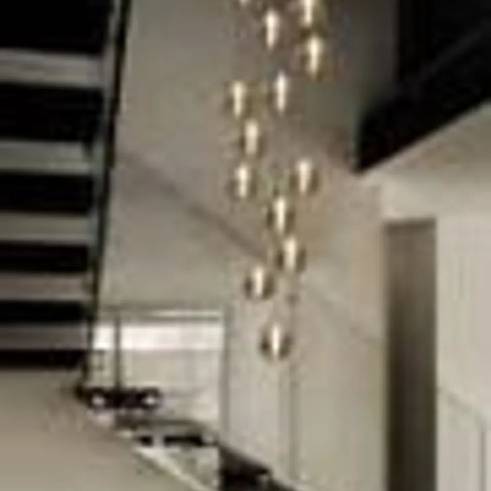 BOXED ZAHRA 15-LIGHT SILVER CLUSTER PENDANT (1 BOX)