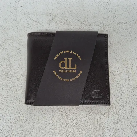 DELAUSIER LA GRANDE MEN'S WALLET IN BROWN