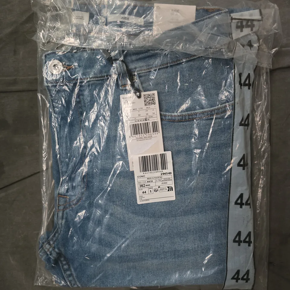 MANGO 362 MEN'S JUDE SKINNY JEANS IN BLUE SIZE 34