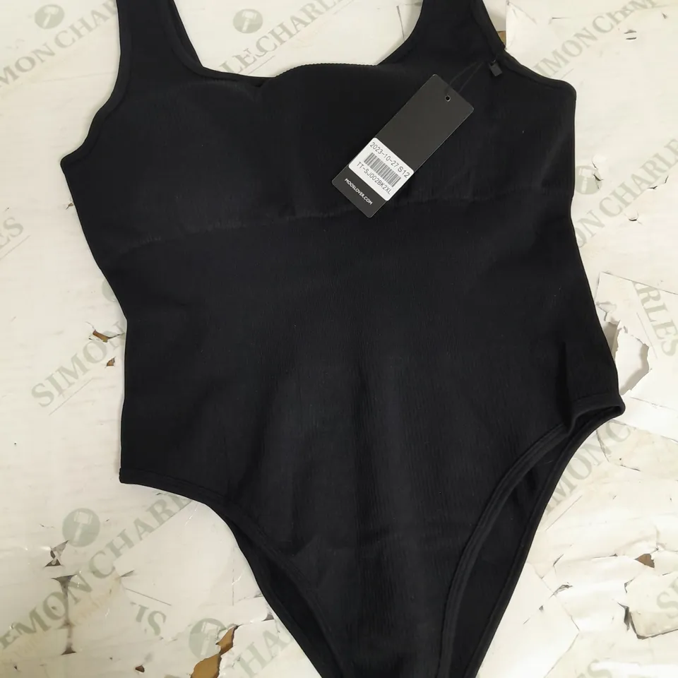 MOOSLOVER BODY SUIT IN BLACK - 2XL