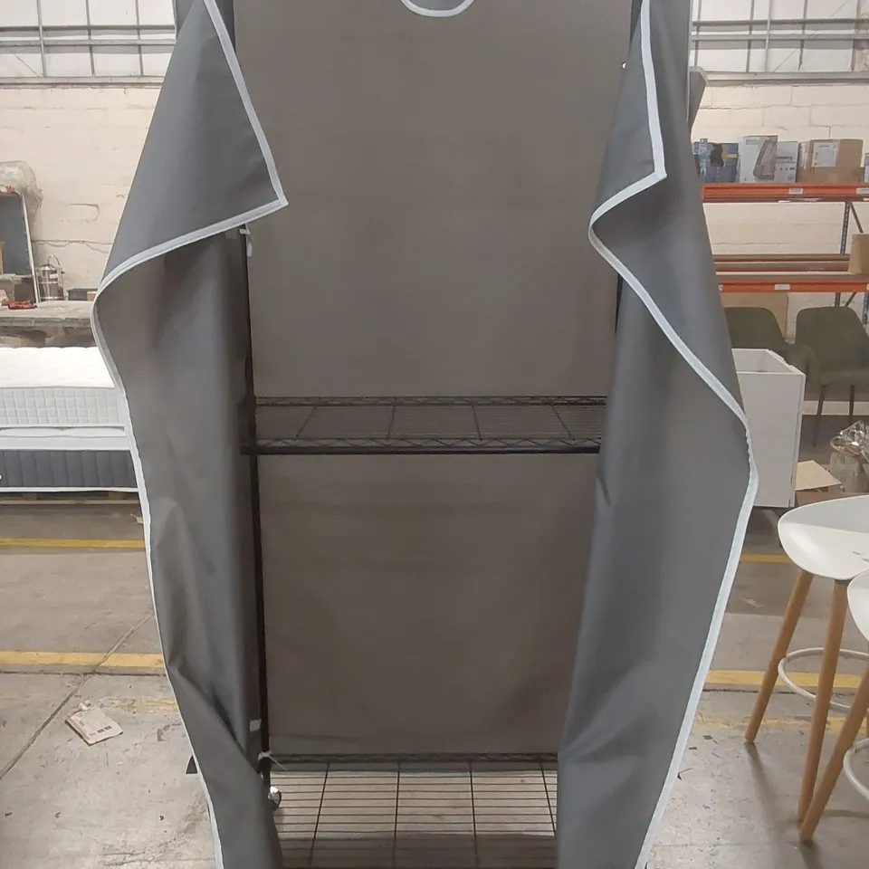 EVERLEY 90CM W ROLLING CLOTHES RACK