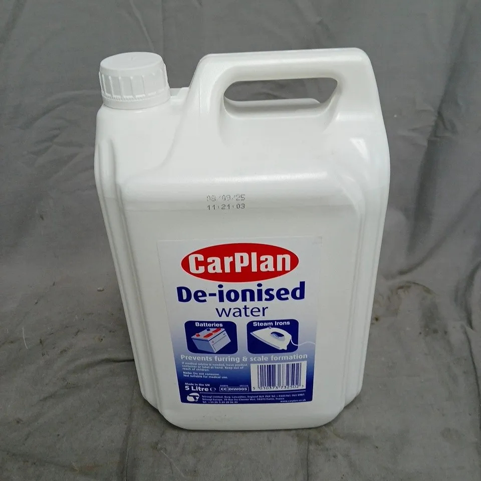 CARPLAN DE-IONISED WATER (5L)