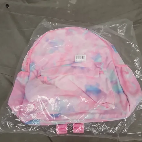 GIRLS PINK TYE DYE BACKPACK 
