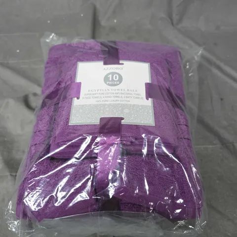 AZZORO 10 PIECE EGYPTIAN TOWEL BALE 