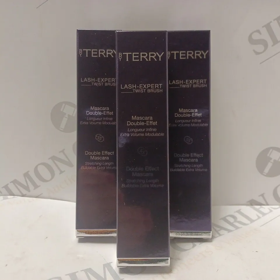 BOX OF APPROX 6 X 8.3G BY TERRY LASH EXPERT TWIST BRUSH DOUBLE EFFECT MASCARA #1 MASTER BLACK 