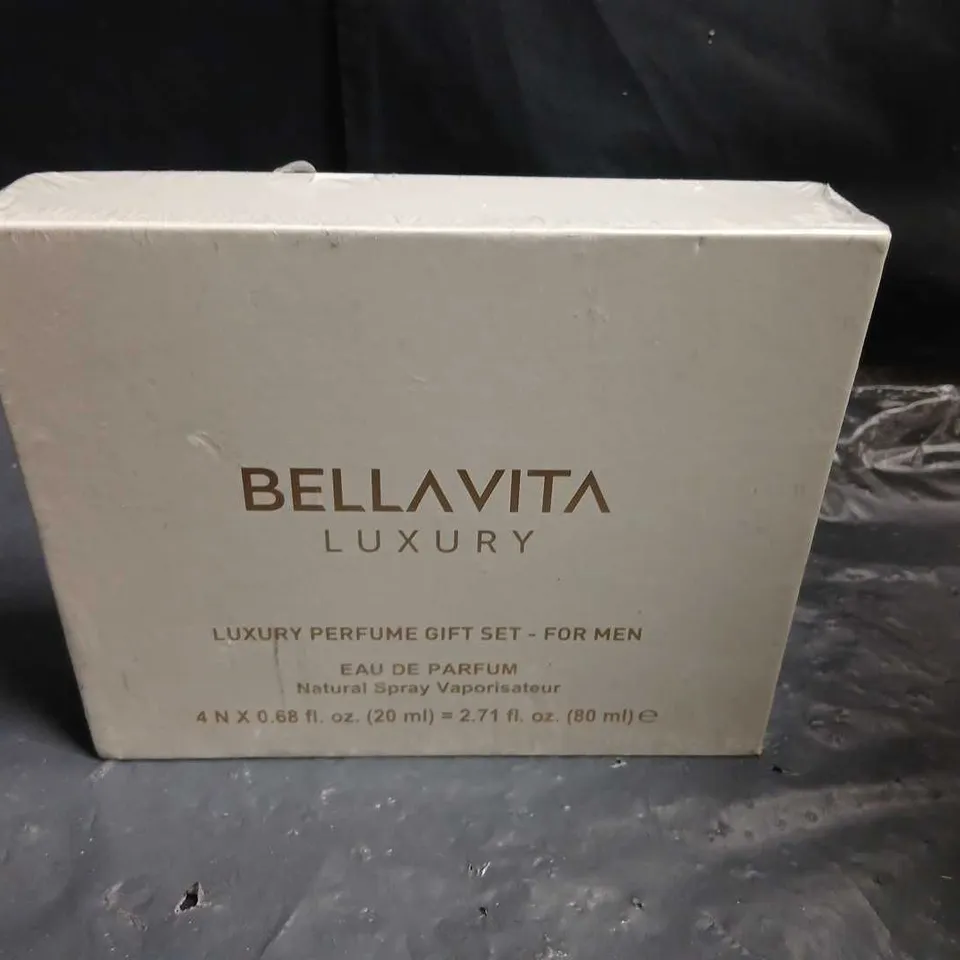 BOXED BELLAVITA LUXURY PERFUME GIFT SET FOR MEN 4 X 20ML