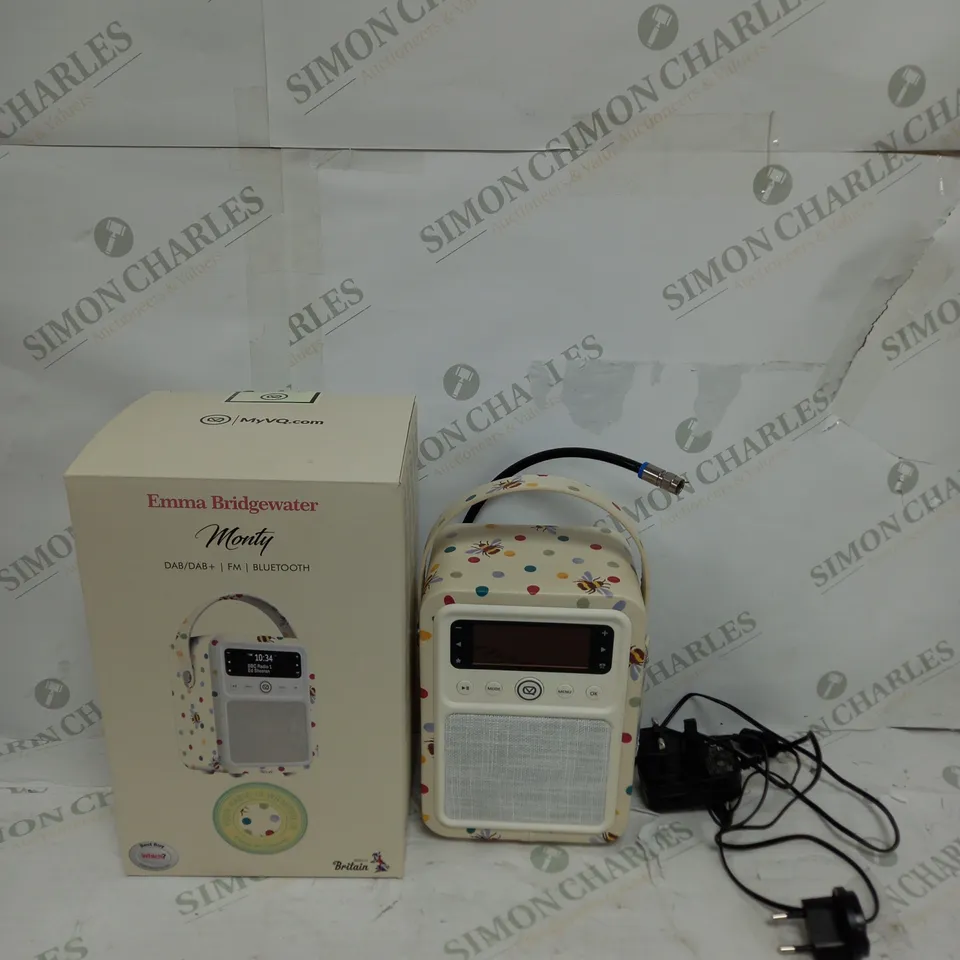 EMMA BRIDGEWATER VQ MONTY PORTABLE DAB+ /FM BLUETOOTH RADIO