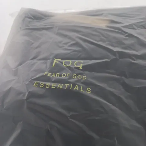 FEAR OF GOD ESSENTIALS HOODIE – BLACK, SIZE L