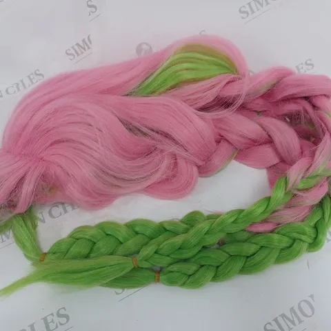 PINK/GREEN WIG