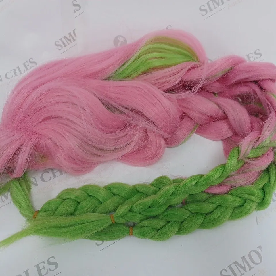 PINK/GREEN WIG