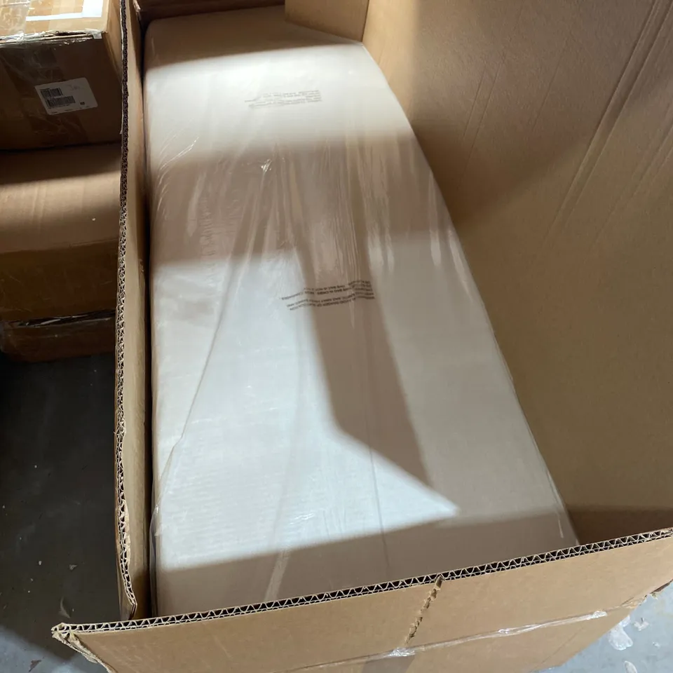 ALISON AND HOME VEVLET STORAGE OTTOMAN CREAM / COLLECTION ONLY