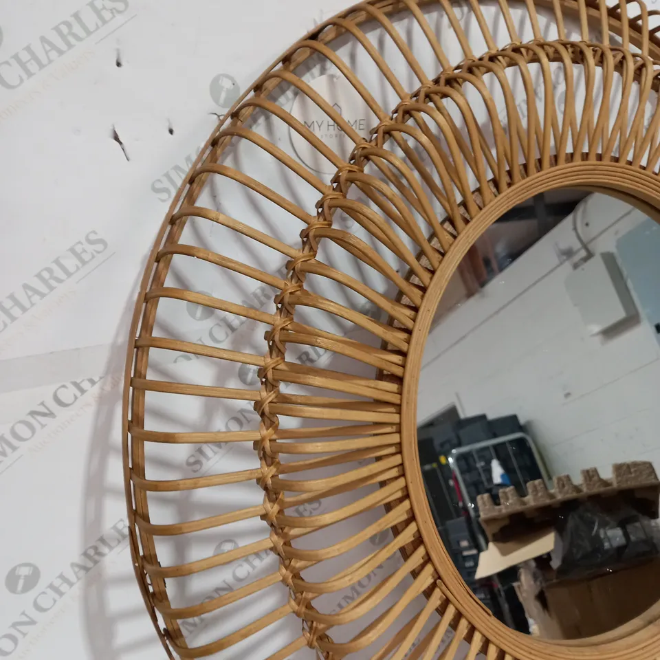 BOXED MY HOME STORIES BAMBOO MIRROR [COLLECTION ONLY]