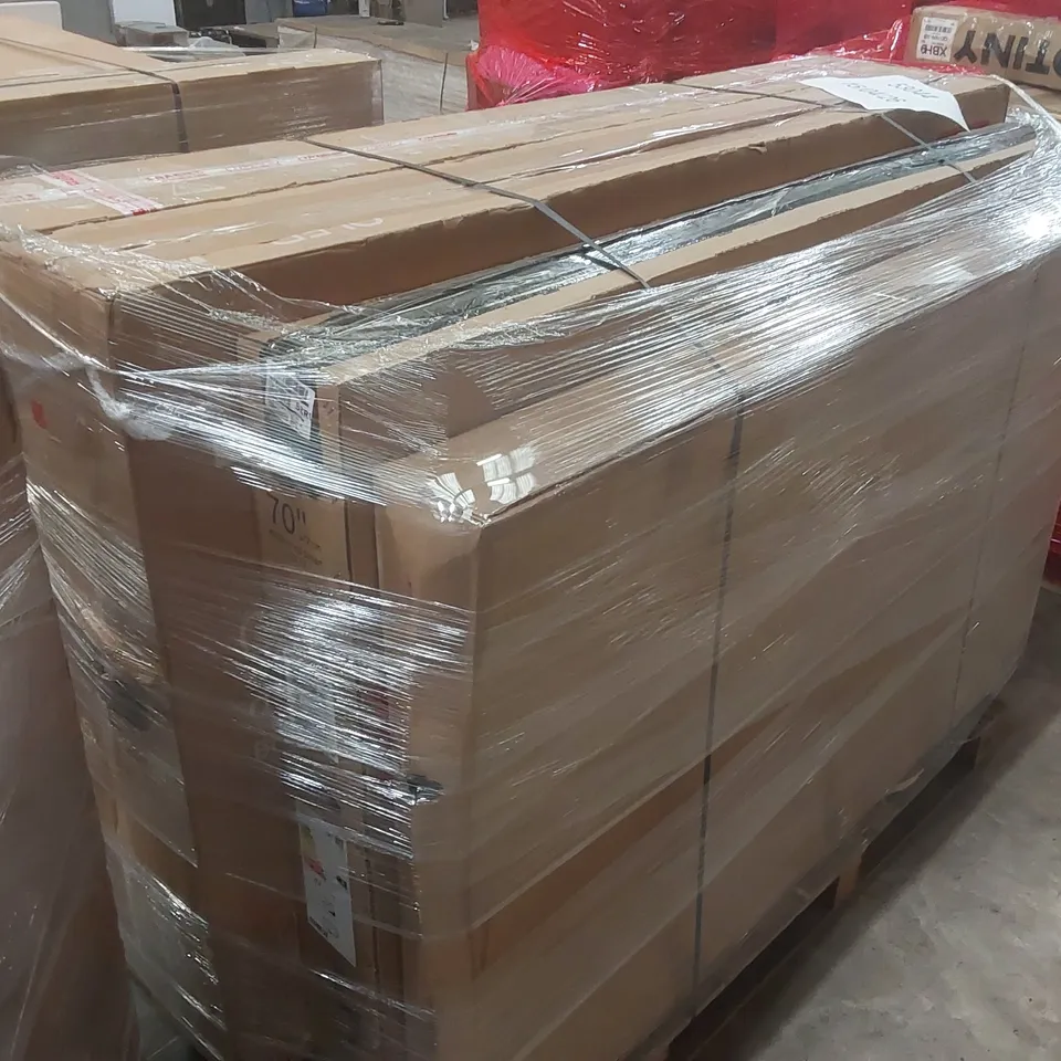 PALLET CONTAINING A LARGE QUANTITY OF ASSORTED DAMAGED TVs