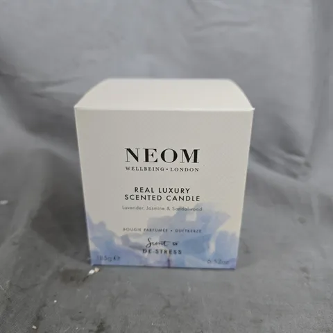 NEOM REAL LUXURY SCENTED CANDLE – LAVENDER, JASMINE & SANDALWOOD (185 G)