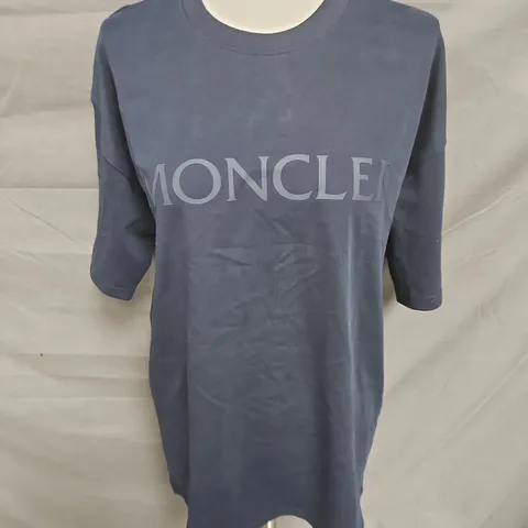 MONCLER HEAVYWEIGHT TSHIRT IN NAVY SIZE L