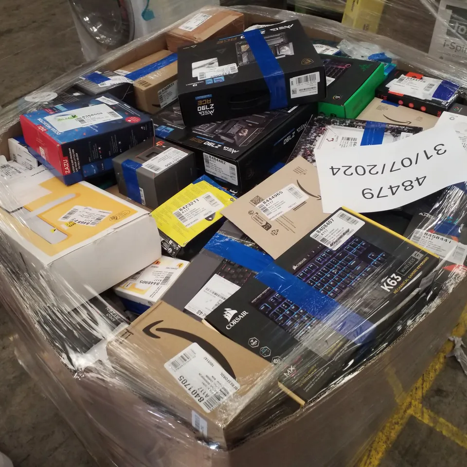 PALLET OF APPROXIMATELY 191 UNPROCESSED RAW RETURN HIGH VALUE ELECTRICAL GOODS TO INCLUDE;