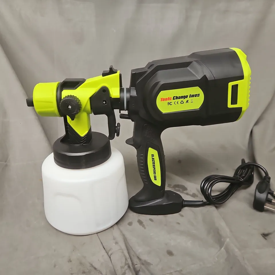 Electric Sprayer Gun with 1L Tank – Yellow/Black