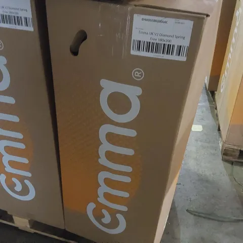 BRAND NEW BOXED EMMA UK V2 DIAMOND SPRING FREE 180 x 200CM SUPER KING MATTRESS 