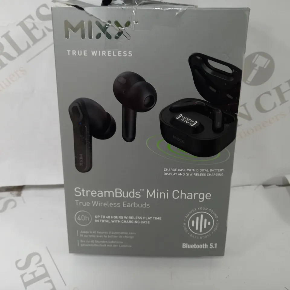 BOXED MIXX STREAMBUDS MINI TRUE WIRELESS EARBUDS