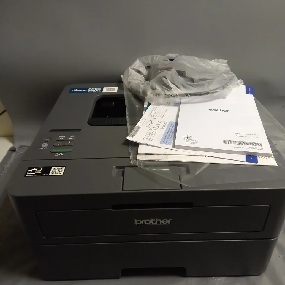 BOXED BROTHER HL-L2400DWE ECOPRO READY WIRELESS MONO LASER PRINTER IN BLACK