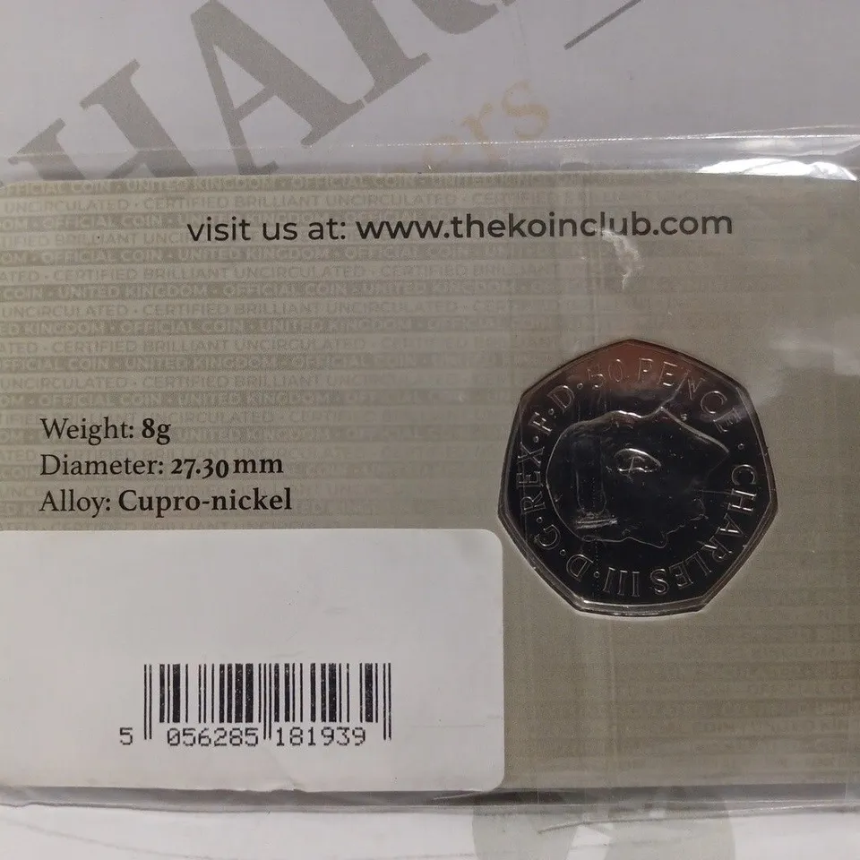 KOINCLUB KING CHARLES III 50P COIN