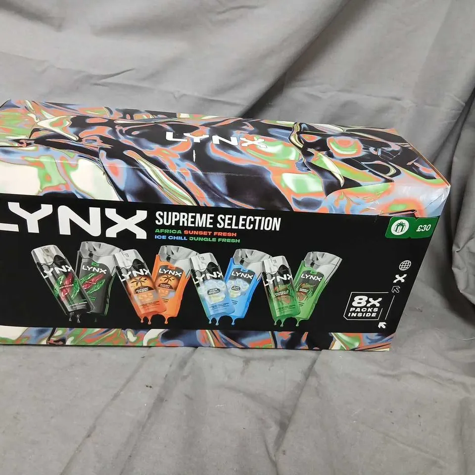 THREE LYNX SUPREME SELECTION GIFT SET – 8X BODY SPRAY BOTTLES