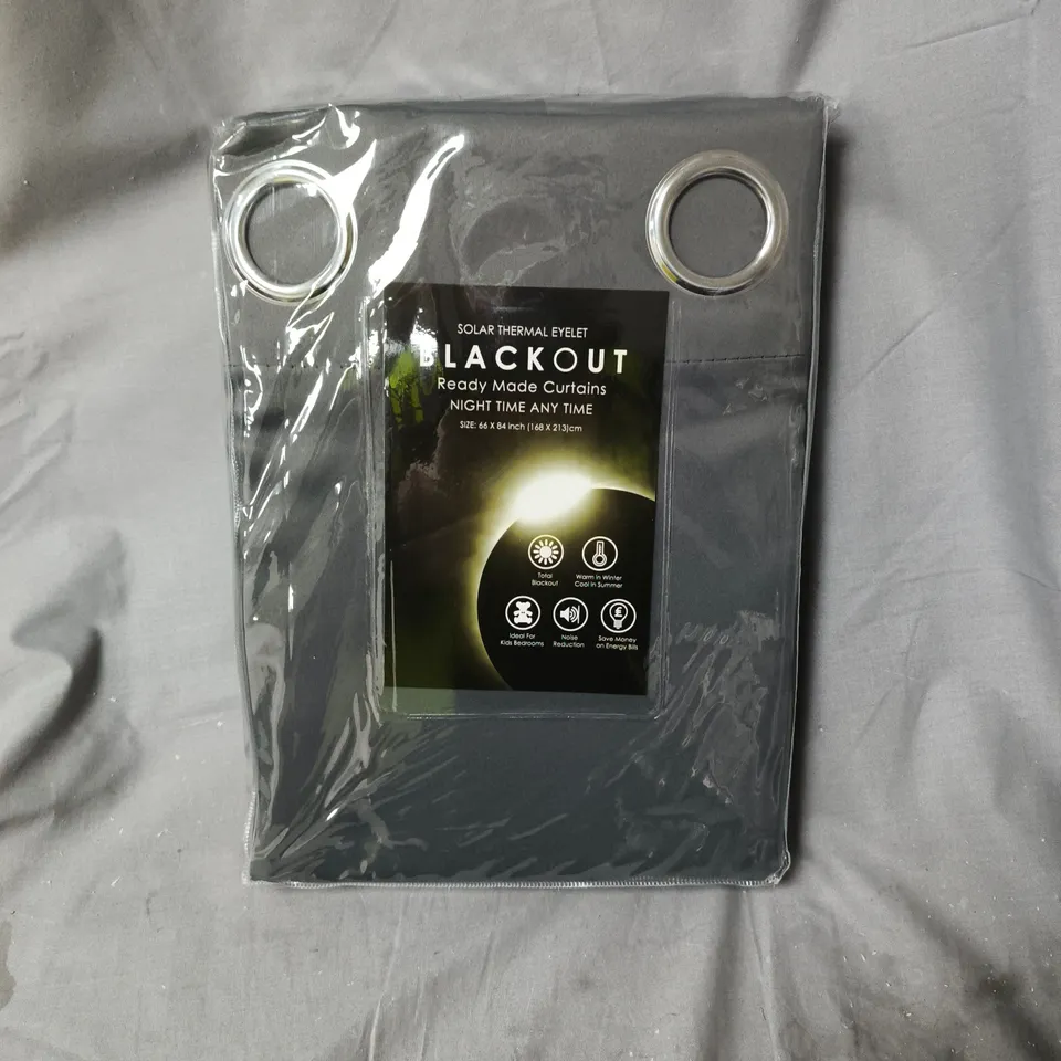 BLACKOUT CURTAINS – SOLAR THERMAL EYELET, READY MADE, 66 X 84 IN (168 X 213 CM)