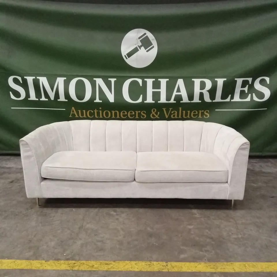 GUILD FABRIC 3 SEATER SOFA - IVORY RRP £699