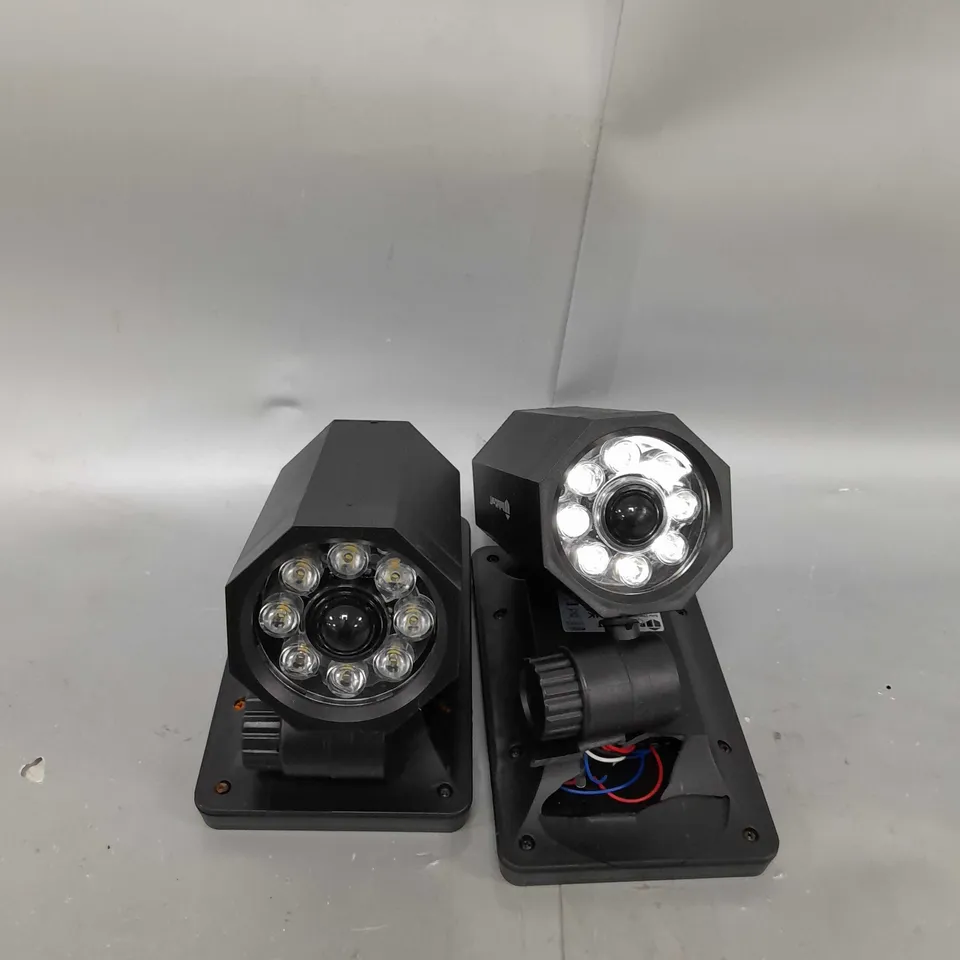 BUILDCRAFT SET OF 2 SOLAR SENSOR LIGHTS WITH STAKES