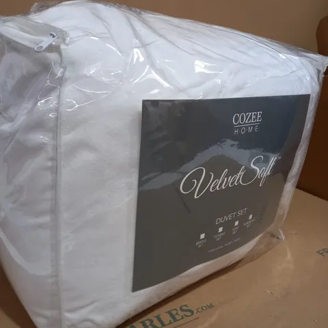 COZEE HOME FLUTTER VELVETSOFT DUVET SET