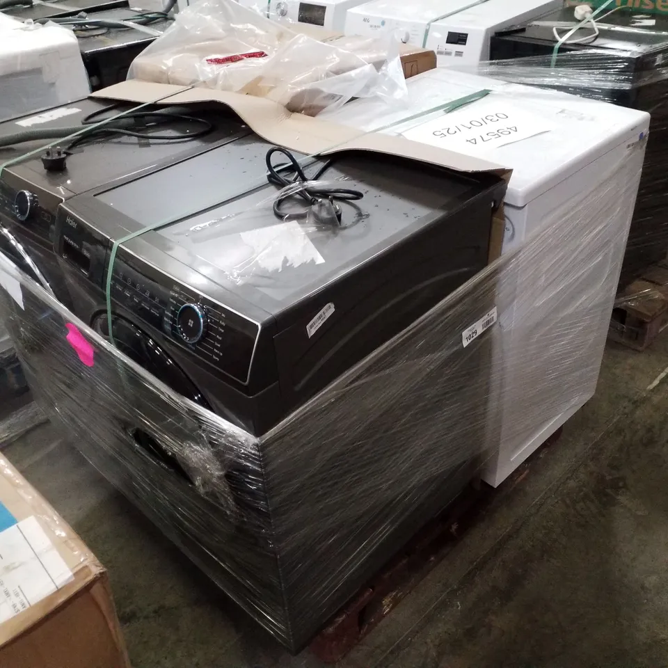 PALLET OF APPROXIMATELY 4 UNPROCESSED RAW RETURN WHITE GOODS TO INCLUDE