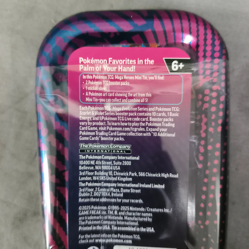 POKÉMON TRADING CARD GAME MINI TIN – MEGA EVOLUTION SERIES