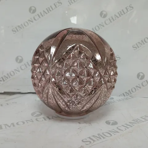 ALISON CORK ROTATING LIGHT MERCURY CUT GLASS DECORATION