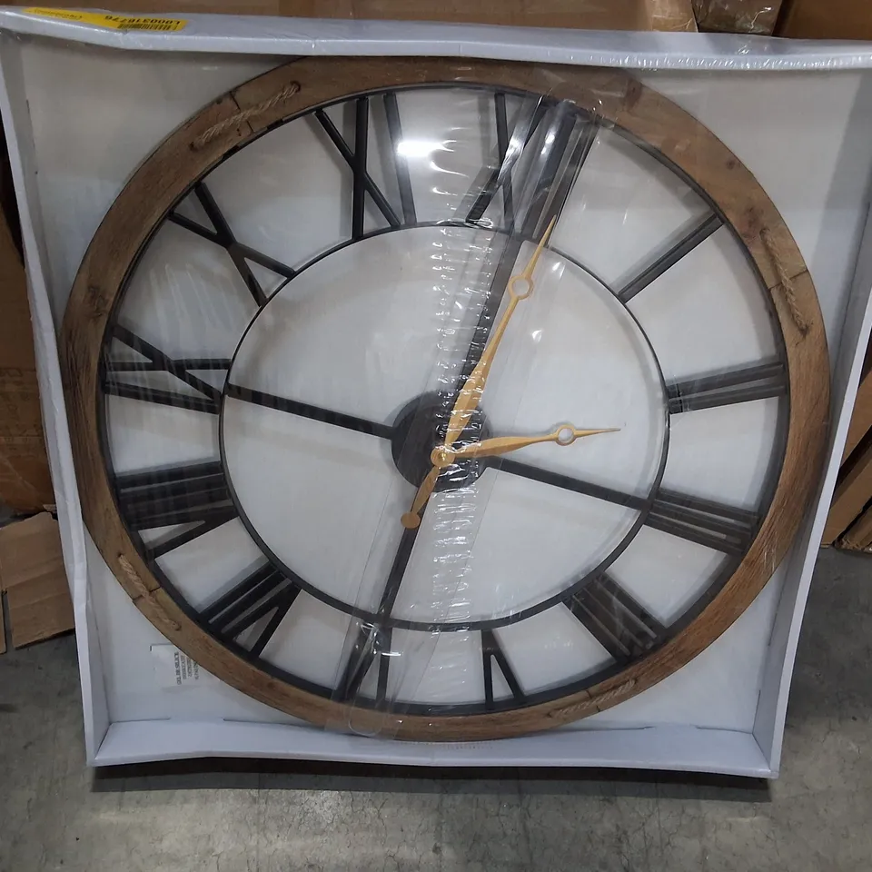 BOXED WALL CLOCK