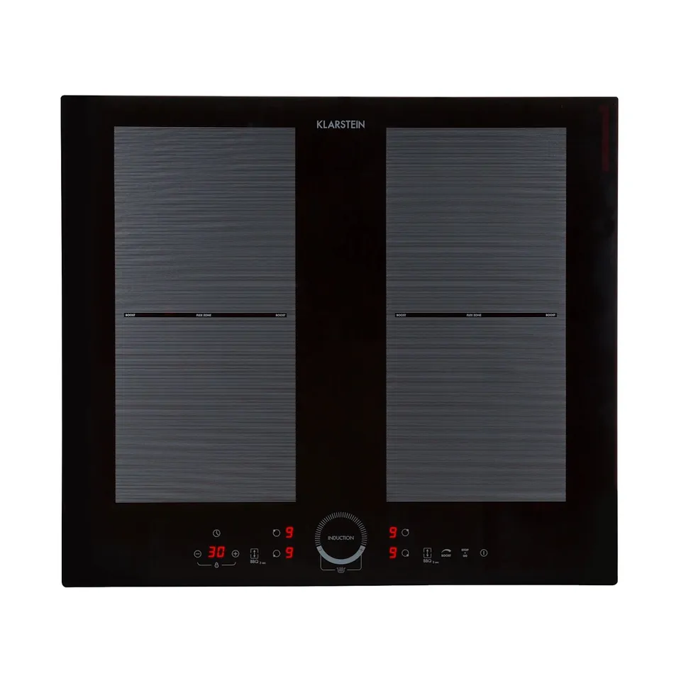 KLARSTEIN DELICATESSA 60CM 2 FLEX ZONES 4 RING INDUCTION HOB BLACK