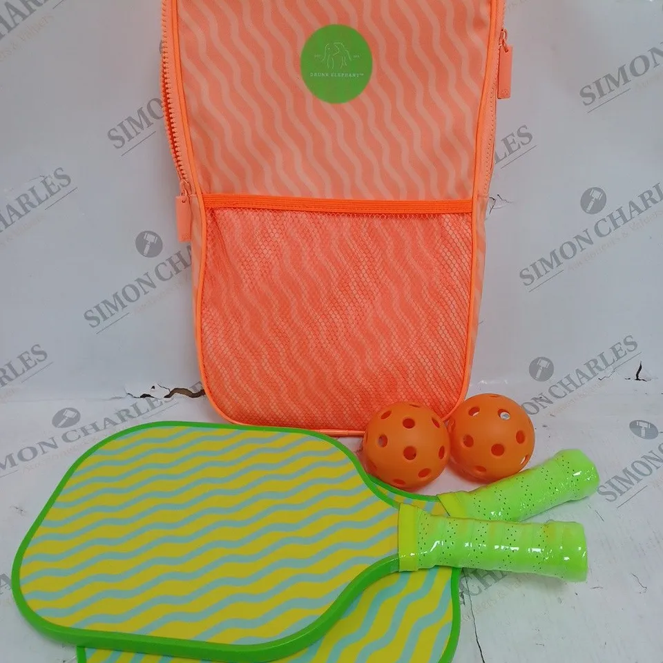 DRUNK ELEPHANT PICKLEBALL GAME SET