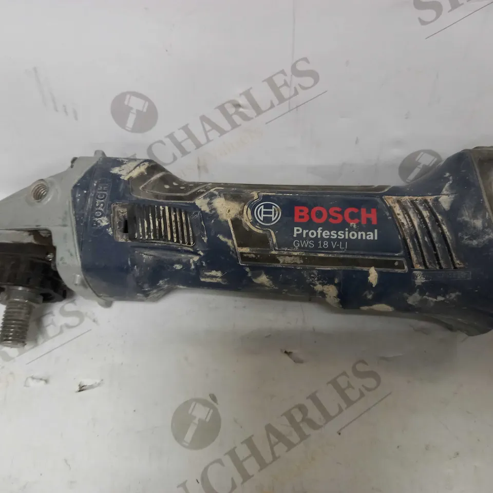 BOSCH PROFESSIONAL GWS 18 V-LI CORDLESS ANGLE GRINDER (WITHOUT BATTERY AND CHARGER)