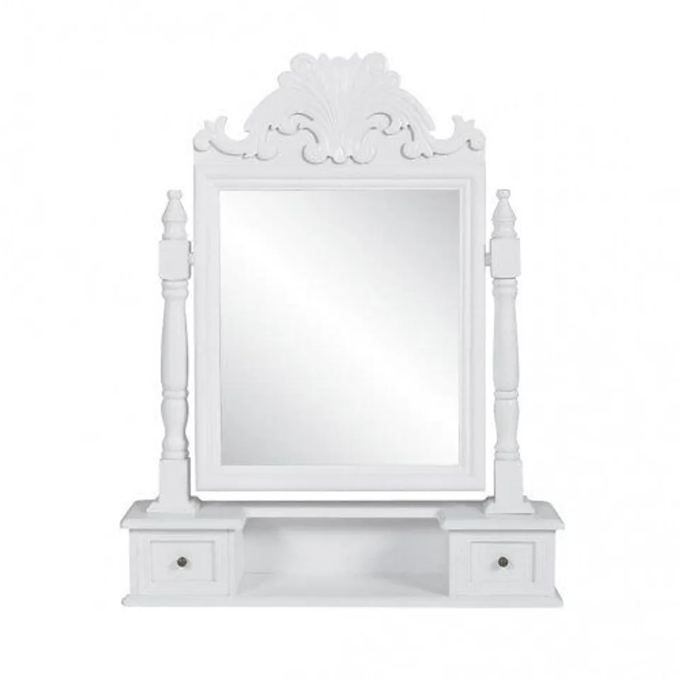 BOXED VIDAXL BORDSSPEGEL WITH ADJUSTABLE RECTANGULAR MIRROR